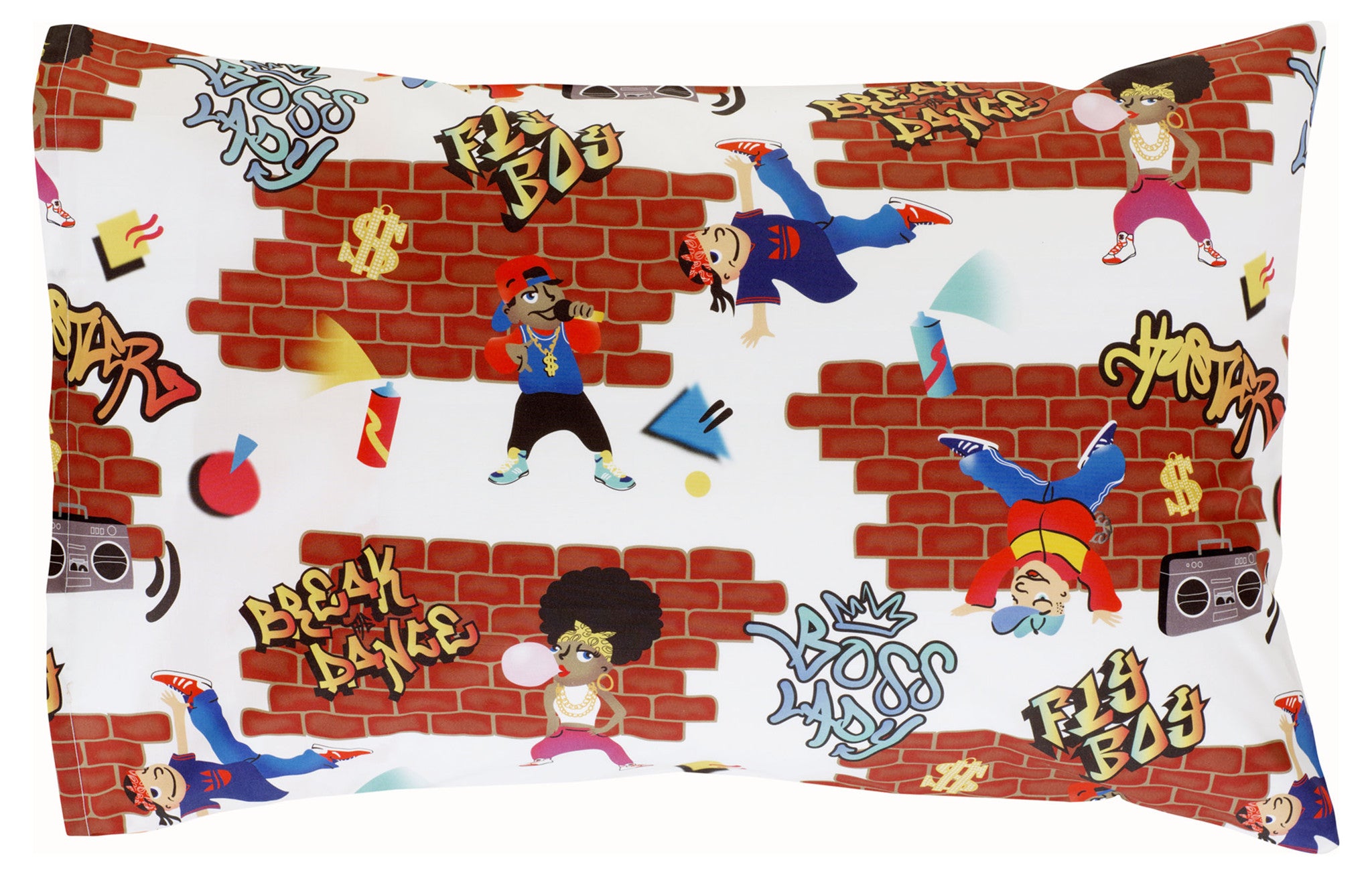 Boom Box Reversible Pillowcase
